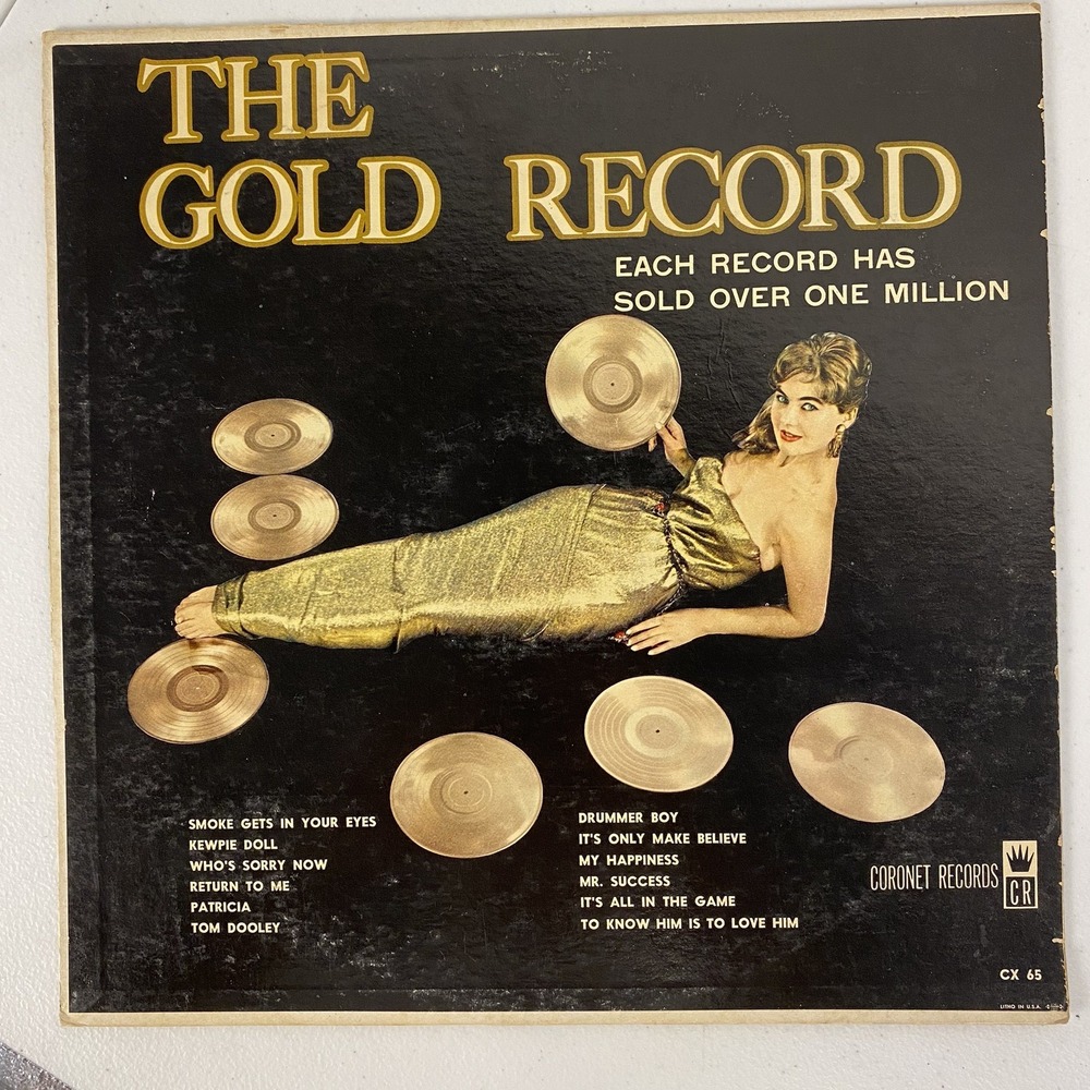 THE‎ GOLD RECORD VINTAGE RECORD LP VINYL CORONET RECORDS SMOKE GETS IN YOUR EYES